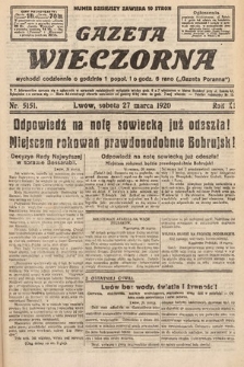 Gazeta Wieczorna. 1920, nr 5151