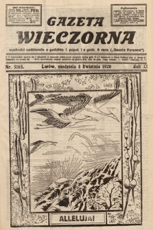 Gazeta Wieczorna. 1920, nr 5165