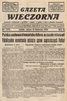 Gazeta Wieczorna. 1920, nr 5173