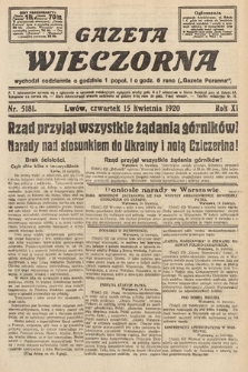 Gazeta Wieczorna. 1920, nr 5181
