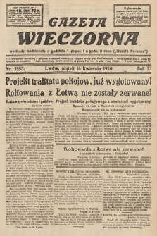 Gazeta Wieczorna. 1920, nr 5183