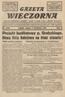 Gazeta Wieczorna. 1920, nr 5185