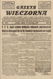 Gazeta Wieczorna. 1920, nr 5197