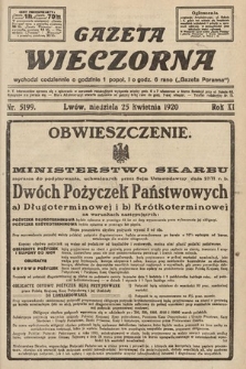 Gazeta Wieczorna. 1920, nr 5199