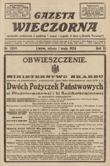 Gazeta Wieczorna. 1920, nr 5209