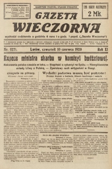 Gazeta Wieczorna. 1920, nr 5271
