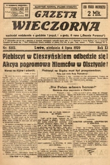 Gazeta Wieczorna. 1920, nr 5312