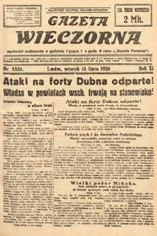 Gazeta Wieczorna. 1920, nr 5326