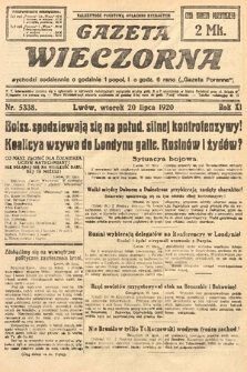 Gazeta Wieczorna. 1920, nr 5338