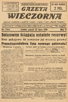 Gazeta Wieczorna. 1920, nr 5344