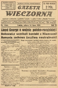 Gazeta Wieczorna. 1920, nr 5346
