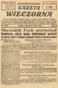 Gazeta Wieczorna. 1920, nr 5350