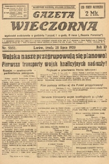 Gazeta Wieczorna. 1920, nr 5352
