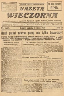 Gazeta Wieczorna. 1920, nr 5358
