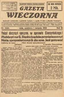 Gazeta Wieczorna. 1920, nr 5360