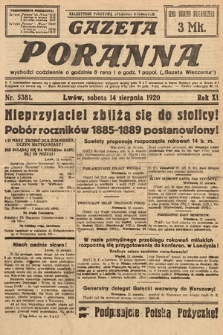 Gazeta Poranna. 1920, nr 5381