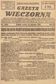 Gazeta Wieczorna. 1920, nr 5382