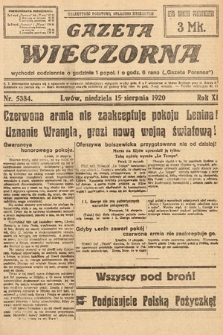 Gazeta Wieczorna. 1920, nr 5384
