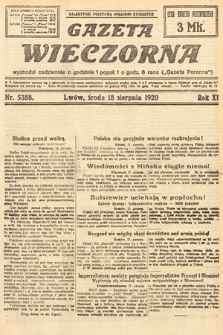 Gazeta Wieczorna. 1920, nr 5388