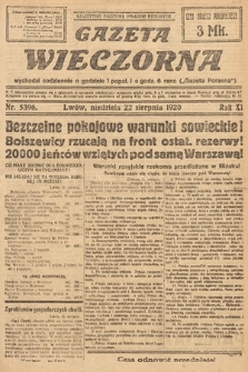 Gazeta Wieczorna. 1920, nr 5396
