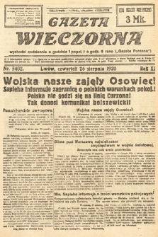 Gazeta Wieczorna. 1920, nr 5402