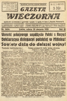 Gazeta Wieczorna. 1920, nr 5406