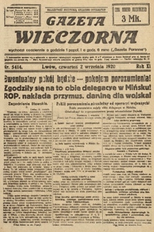 Gazeta Wieczorna. 1920, nr 5414