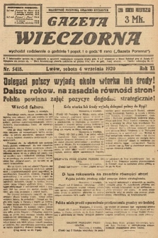 Gazeta Wieczorna. 1920, nr 5418