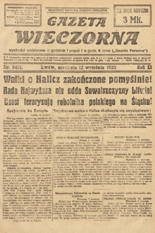 Gazeta Wieczorna. 1920, nr 5431