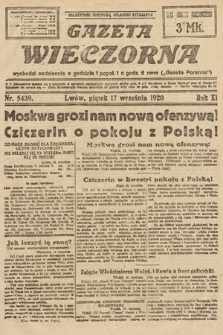 Gazeta Wieczorna. 1920, nr 5439
