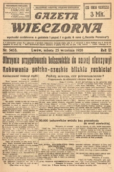 Gazeta Wieczorna. 1920, nr 5453