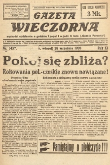 Gazeta Wieczorna. 1920, nr 5457