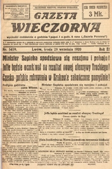 Gazeta Wieczorna. 1920, nr 5459