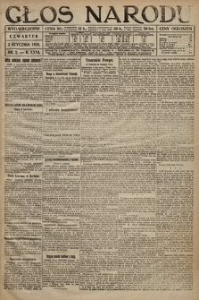 Głos Narodu (wydanie wieczorne). 1918, nr 2