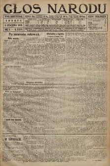 Głos Narodu (wydanie wieczorne). 1918, nr 4