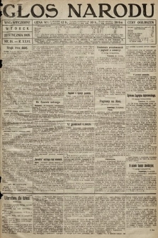 Głos Narodu (wydanie wieczorne). 1918, nr 18