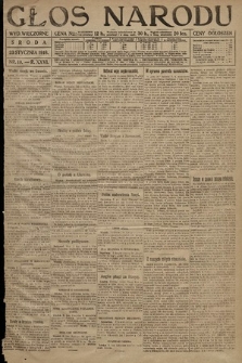 Głos Narodu (wydanie wieczorne). 1918, nr 19