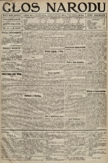 Głos Narodu (wydanie wieczorne). 1918, nr 23
