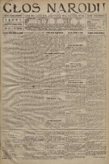 Głos Narodu (wydanie wieczorne). 1918, nr 25