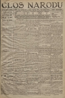 Głos Narodu (wydanie wieczorne). 1918, nr 42