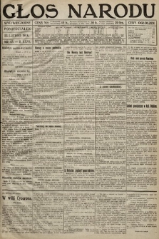 Głos Narodu (wydanie wieczorne). 1918, nr 45
