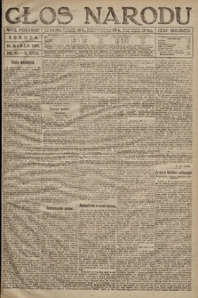 Głos Narodu (wydanie poranne). 1918, nr 63
