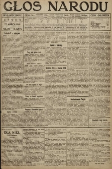 Głos Narodu (wydanie wieczorne). 1918, nr 70
