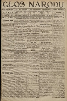 Głos Narodu (wydanie wieczorne). 1918, nr 77