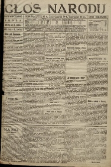 Głos Narodu (wydanie wieczorne). 1918, nr 114