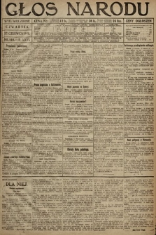 Głos Narodu (wydanie wieczorne). 1918, nr 140
