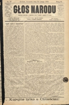 Głos Narodu. 1899, nr 38