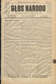 Głos Narodu. 1899, nr 43