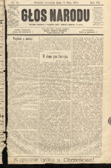 Głos Narodu. 1899, nr 111