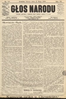 Głos Narodu. 1899, nr 118